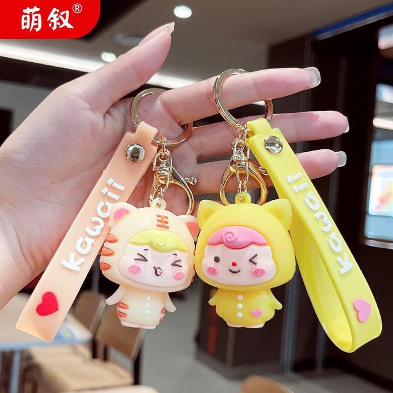 Móc Khóa Hình Thú Nhiều Màu Dễ Thương Treo Balo, Phụ Kiện Trang Trí