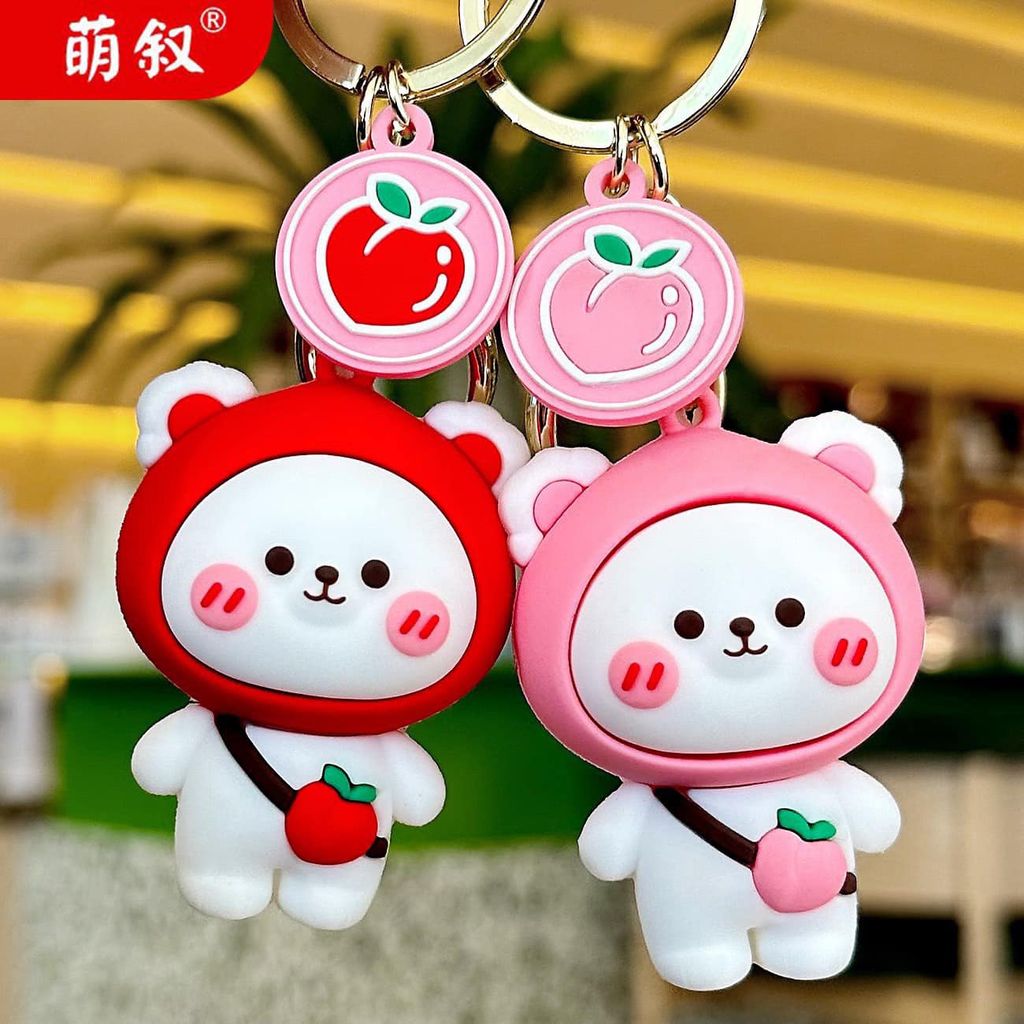 Móc Khóa Hình Thú Nhiều Màu Dễ Thương Treo Balo, Phụ Kiện Trang Trí