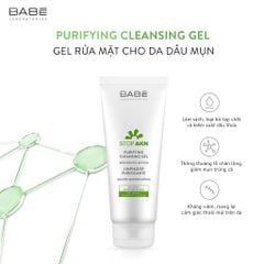 Sữa Rửa Mặt Babe Babé Stop Akn Purifying Cleansing Gel Cho Da Dầu 200ml