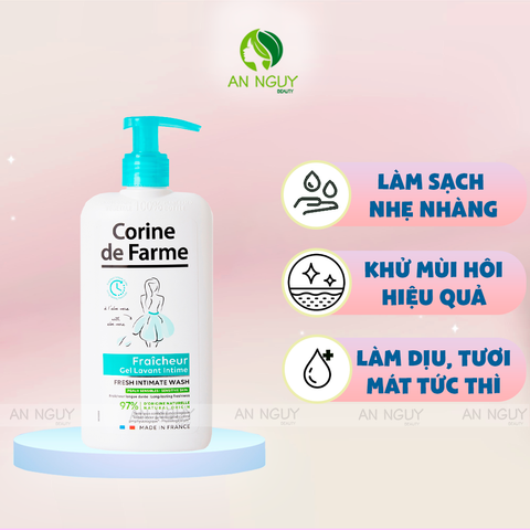 Dung Dịch Vệ Sinh Corine de Farme Intimate Gel 250ml