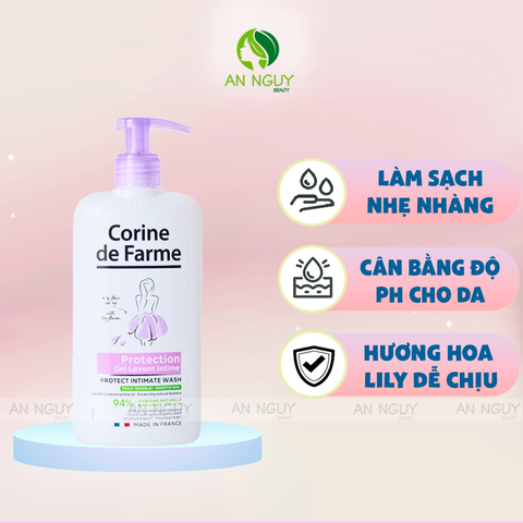 Dung Dịch Vệ Sinh Corine de Farme Intimate Gel 250ml