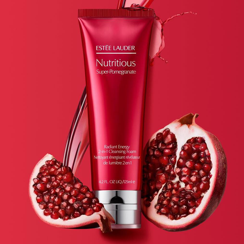 Sữa Rửa Mặt Estee Lauder Nutritious Super-Pomegranate Radiant Energy 2-in-1 Cleansing Foam Làm Sạch Da 125ml