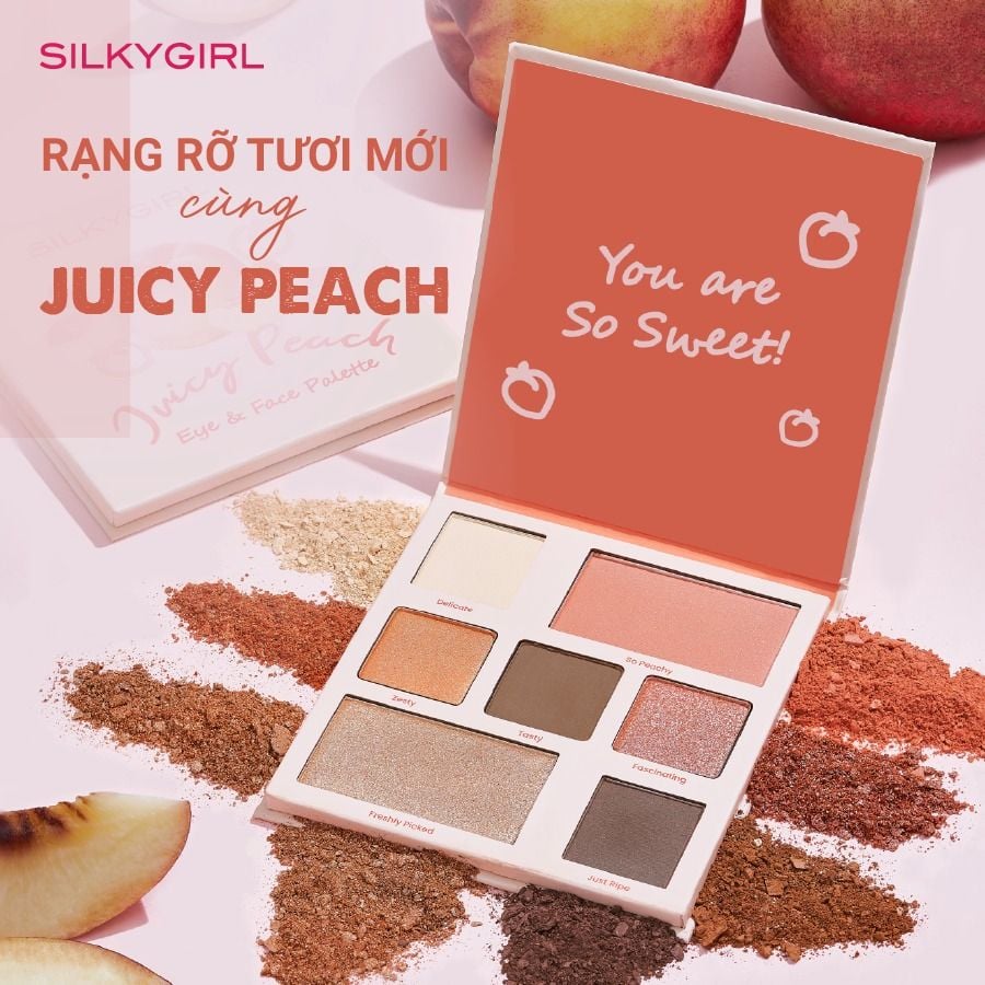 Bảng Phấn Mắt Và Má 7 Ô Silkygirl Eye & Face Palette 12.6g