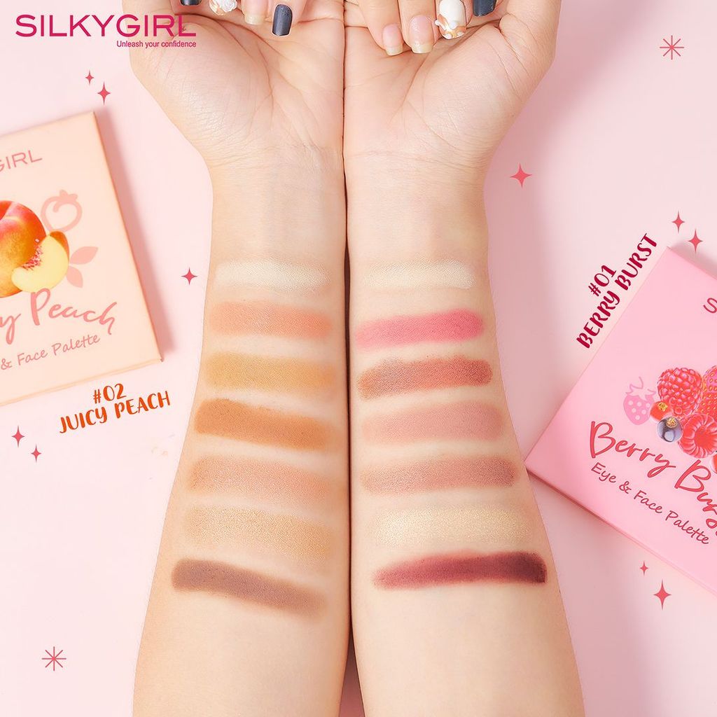 Bảng Phấn Mắt Và Má 7 Ô Silkygirl Eye & Face Palette 12.6g