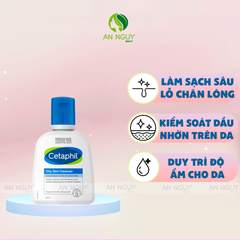 Sữa Rửa Mặt Cetaphil Oily Skin Cleanser Dành Cho Da Hỗn Hợp Đến Da Dầu 125ml