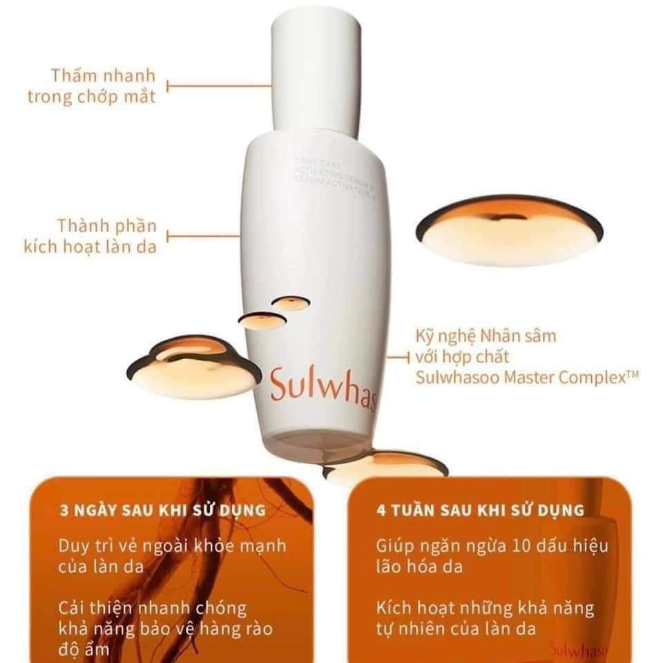 Tinh Chất Sulwhasoo First Care Activating Serum Ngăn Ngừa Lão Hóa Da  15mlTinh Chất Sulwhasoo First Care Activating Serum Ngăn Ngừa Lão Hóa Da 1  – annguy.beauty