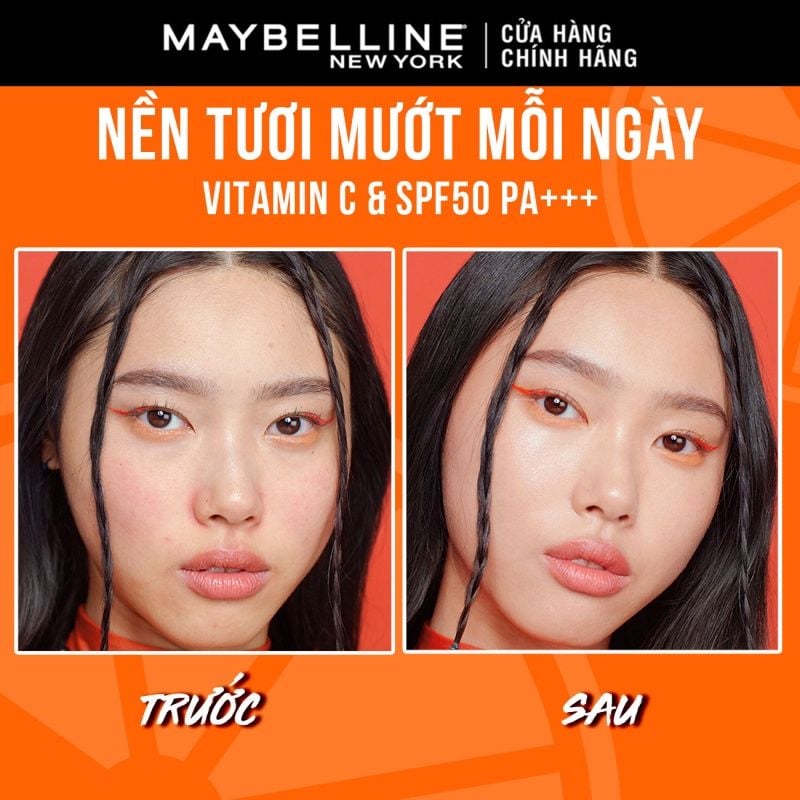 Kem Nền Maybelline Fit Me Fresh Tint SPF50 + Vitamin C Cho Lớp Nền Căng Mướt 30ml