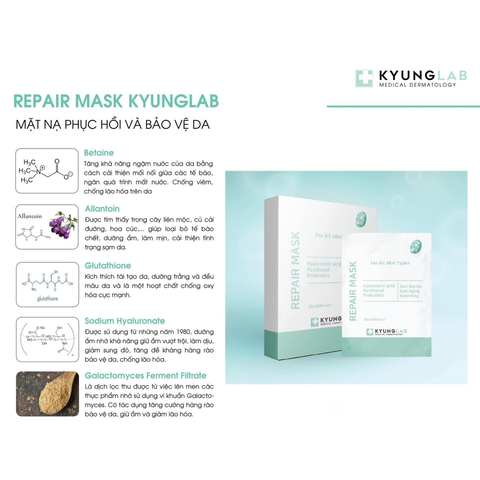 Mặt Nạ Dưỡng Da Kyung Lab Repair Mask Giúp Tăng Độ Đàn Hồi Da 25ml