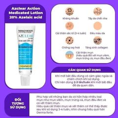 Kem Trị Mụn Azclear Action Medicated Treatment Lotion Azelaic Acid 20% 25g