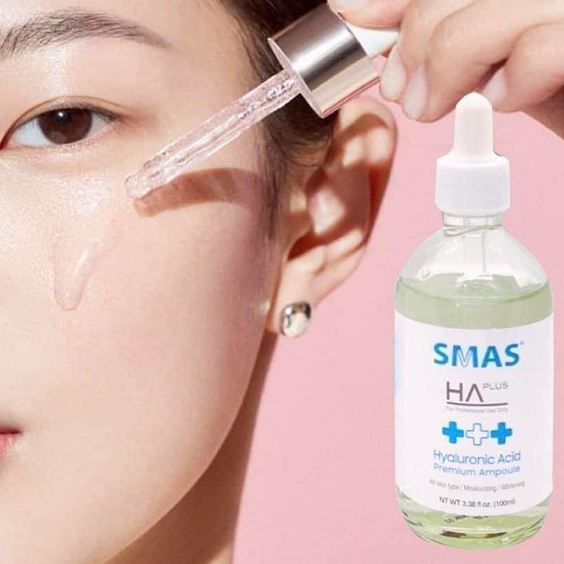 Tinh Chất Cấp Nước SMAS Hyaluronic Acid Premium Ampoule Dưỡng Da Ẩm Mịn 100ml