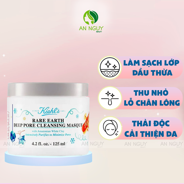Mặt Nạ Đất Sét Kiehl's Rare Earth Deep Pore Cleansing Masque 125ml