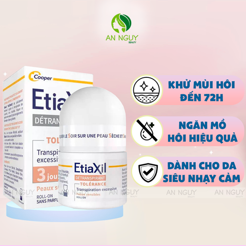 Lăn Khử Mùi Etiaxil Traitement Transpiration Roll-On Đặc Trị Mùi Hôi 15ml