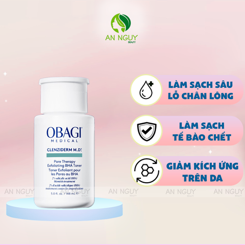 Dung Dịch Tẩy Tế Bào Chết Obagi BHA 2% Clenziderm MD Pore Therapy Exfoliating BHA