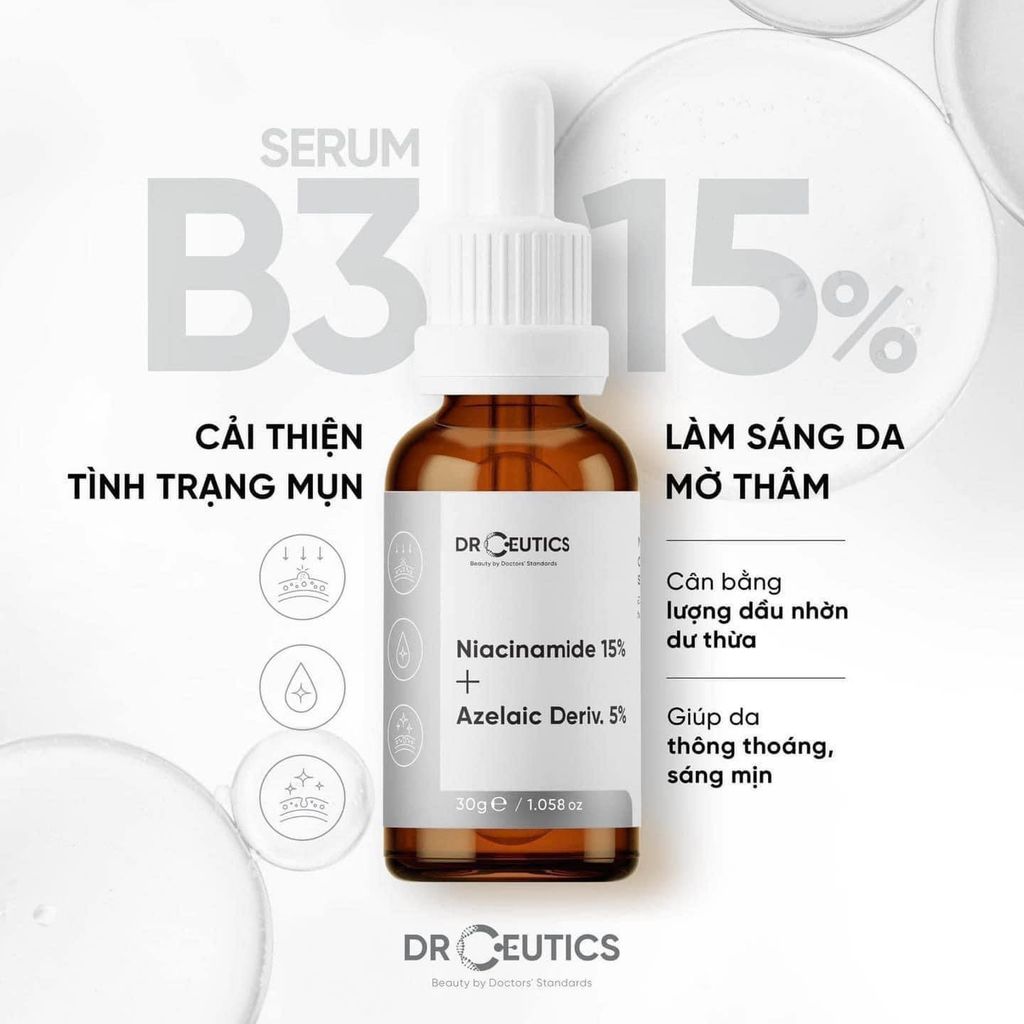 Tinh Chất DrCeutics B3 Mờ Thâm, Thu Nhỏ Lỗ Chân Lông 30g