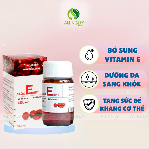 Viên Uống Bổ Sung Vitamin E Sanofi Đỏ 30 Viên