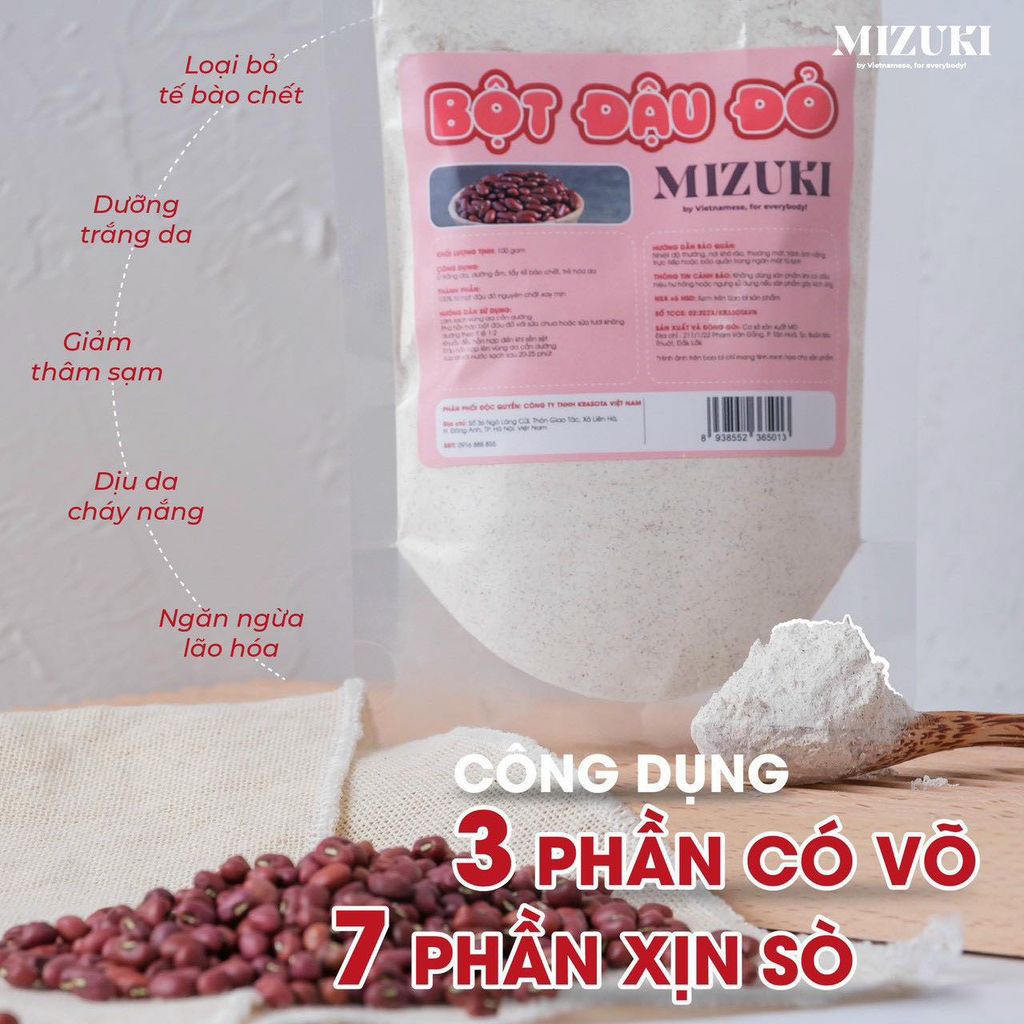 Bột Dưỡng Da Mizuki 100g