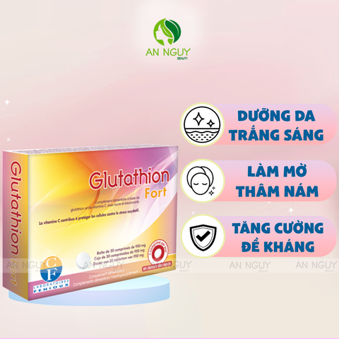 Viên Ngậm Trắng Da Glutathion Fort Laboratoires Fenioux (Hộp 30 Viên)