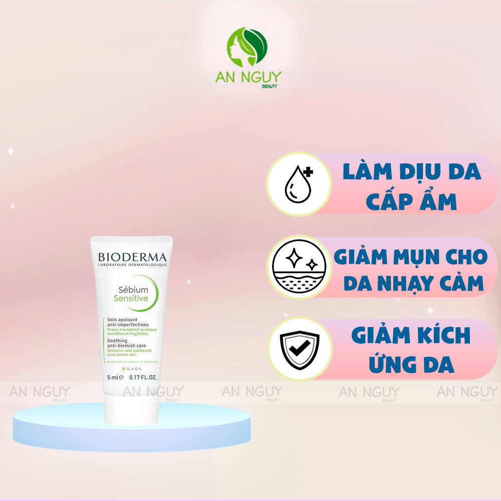 Kem Dưỡng Ẩm Bioderma Sebium Sensitive Soothing Anti-Blemish Care Dành Cho Da Mụn, Nhạy Cảm
