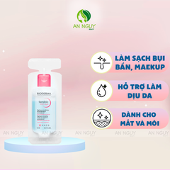 Tẩy Trang 2 Lớp Mắt Môi Bioderma Sensibio H2O Eye Sạch Thoáng, Mềm Ẩm