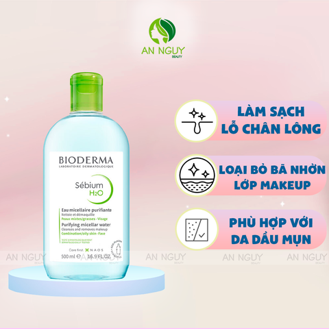 Nước Tẩy Trang Bioderma Sebium H2O Dành Cho Da Dầu