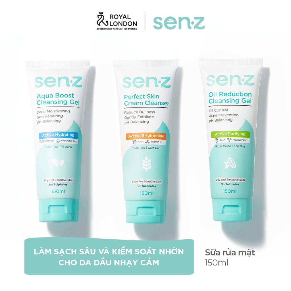 Gel Rửa Mặt Senz Cleansing Gel Chiết Xuất Thiên Nhiên 150ml