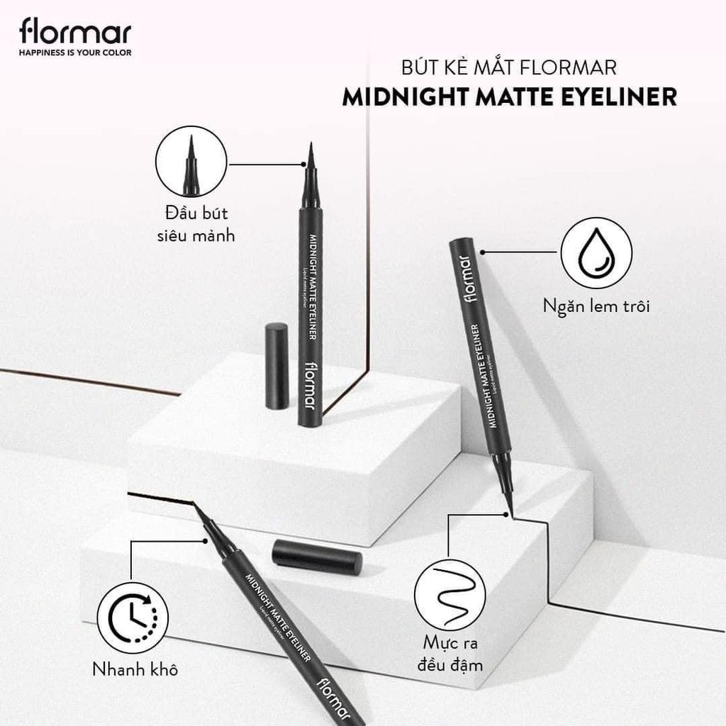 Bút Kẻ Mắt Flormar Midnight Matte Eyeliner 1.2ml