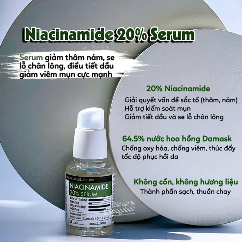 Tinh Chất Derma Factory Niacinamide 20% Serum Kiểm Soát Nhờn Se Khít Lỗ Chân Lông 30ml