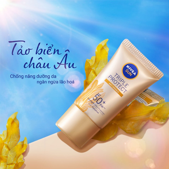 Kem Chống Nắng Nivea Triple Protect SPF50+ PA+++ 40ml