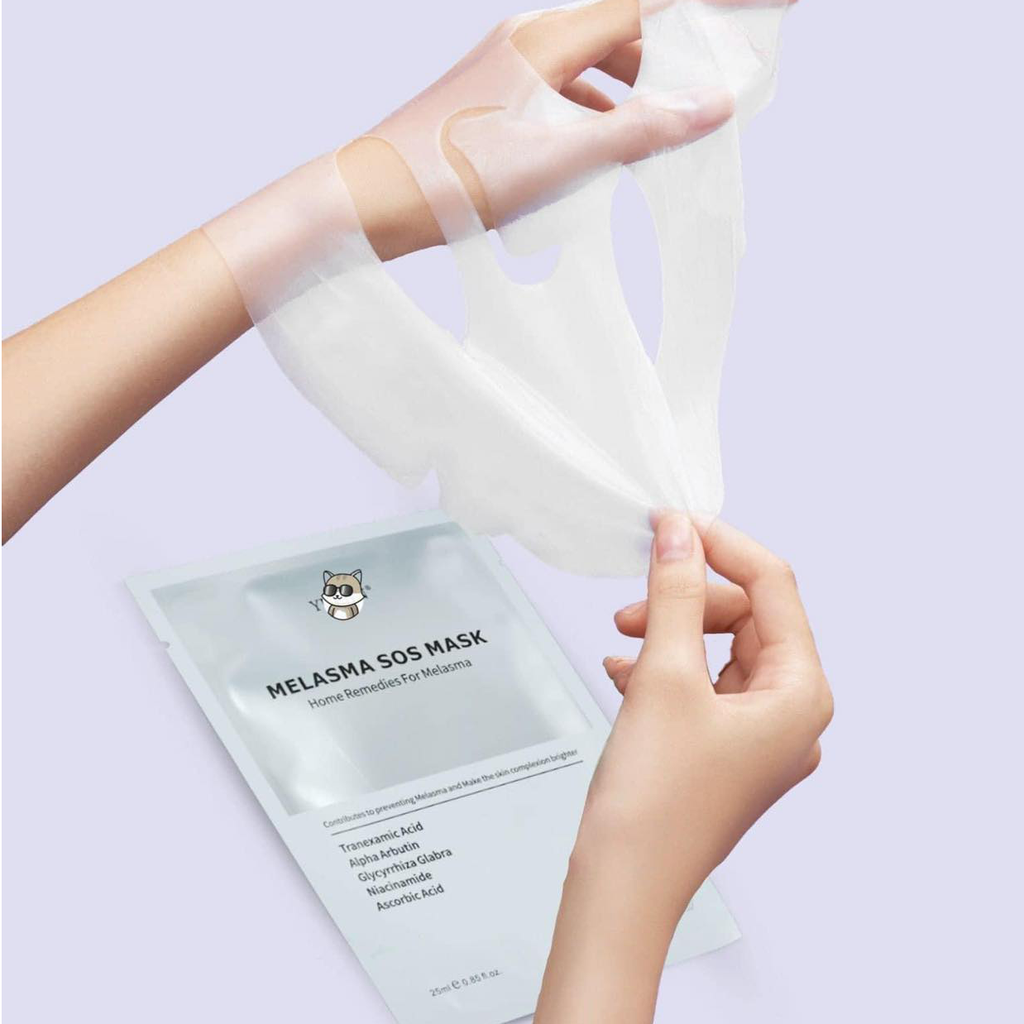 Mặt Nạ Yuejin Melasma Sos Mask Dưỡng Trắng, Mờ Thâm Nám 25ml