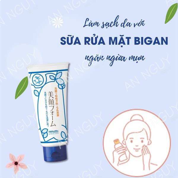 Sữa Rửa Mặt Ngăn Ngừa Mụn Bigan Meishoku 80gr