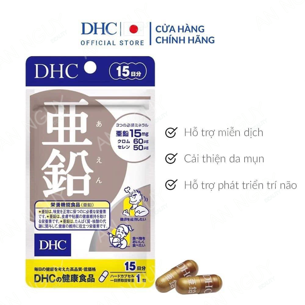 Viên Uống DHC ZinC Trị Mụn Bổ Sung Kẽm