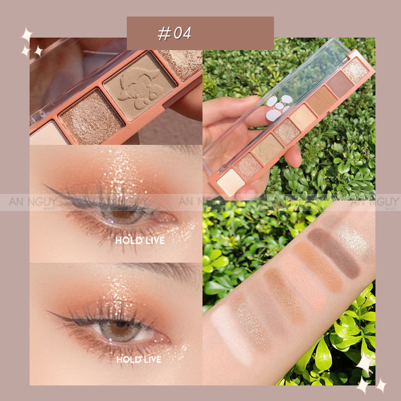 [Date 07/12/2024] Bảng Phấn Mắt 8 Ô Hold Live Fingertip Star Eyeshadow 9gr - Màu 204