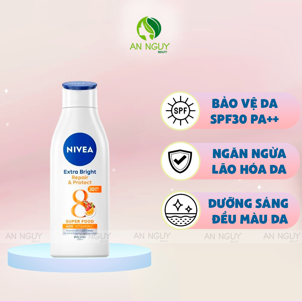 Sữa Dưỡng Thể Chống Nắng Nivea Extra Bright Repair & Protect Body Lotion SPF30 PA++
