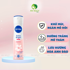 Xịt Ngăn Mùi Nivea Brightening Deep Serum Spray Dưỡng Sáng 150ml