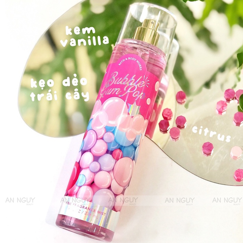 Xịt Thơm Bath & Body Works Bubble Gum Pop Fine Fragrance Mist Hương Kẹo Ngọt 236ml
