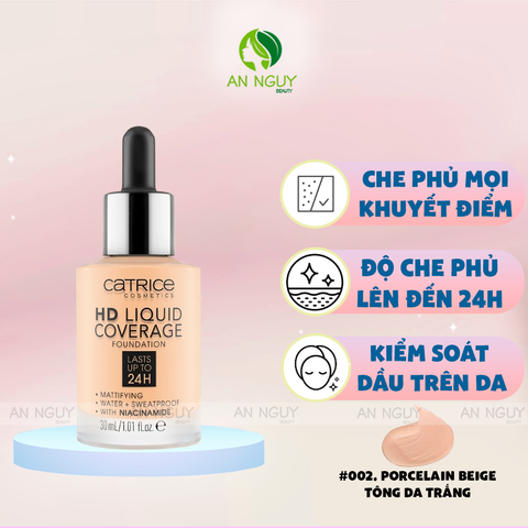 Kem Nền Catrice HD Liquid Coverage Foundation 30ml