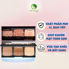 Bảng Tạo Khối Catrice 3 Steps To Contour Palette 7.5g #010 Allrounder