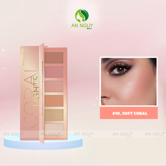 Bảng Phấn Má Và Bắt Sáng 6 Ô Catrice Coral Light Blush & Highlighter Palette 15g #10. Soft Coral