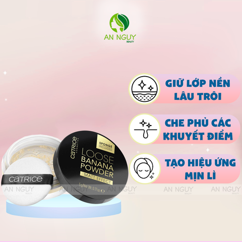 Phấn Phủ Dạng Bột Lên Tone Tự Nhiên Catrice Loose Banana Powder 5g