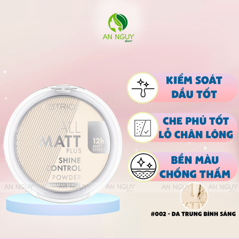 Phấn Phủ Dạng Nén Catrice All Matt Plus Shine Control Powder Kiềm Dầu 10g