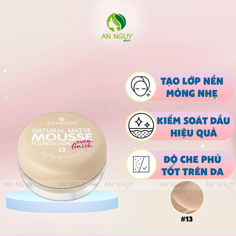 Phấn Tươi Essence Natural Matte Mousse Foundation 16g
