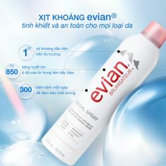 Xịt Khoáng Evian Facial Spray Cấp Ẩm Và Làm Dịu Da