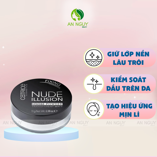 Phấn Phủ Dạng Bột Catrice Nude Illusion Loose Powder Transparent Matt 11g