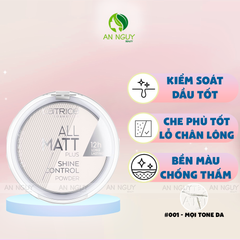 Phấn Phủ Dạng Nén Catrice All Matt Plus Shine Control Powder Kiềm Dầu 10g