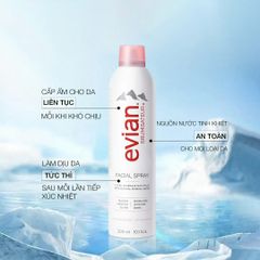 Xịt Khoáng Evian Facial Spray Cấp Ẩm Và Làm Dịu Da