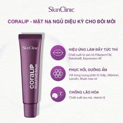 Kem Dưỡng Môi SkinClinic Coralip Sculptur Balm Ẩm Mượt, Căng Mọng 15ml