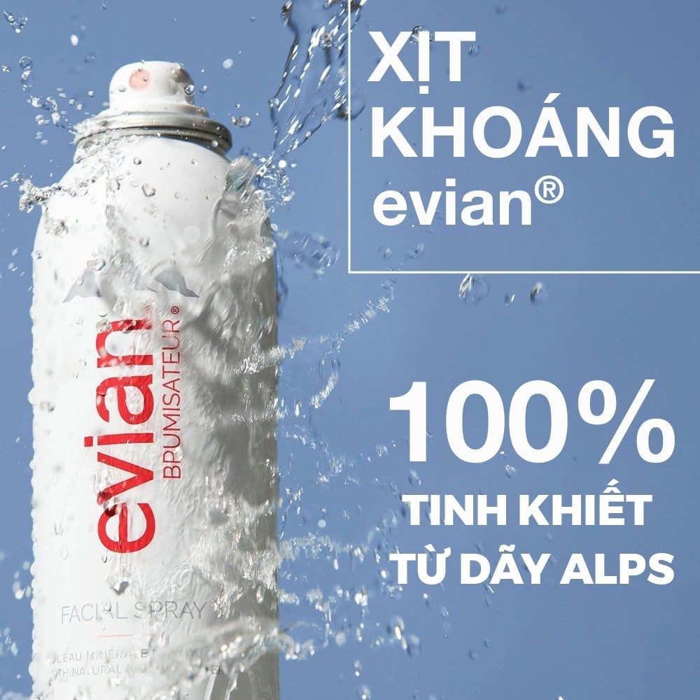 Xịt Khoáng Evian Facial Spray Cấp Ẩm Và Làm Dịu Da