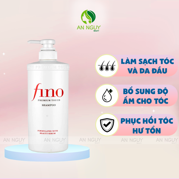 Dầu Gội Fino Premium Touch Shampoo Formulated With Beauty Serum 550ml