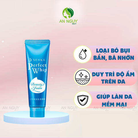 Sữa Rửa Mặt Senka Perfect Whip Facial Foam Wash Làm Sạch Sâu, Dưỡng Ẩm