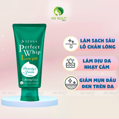 Sữa Rửa Mặt Senka Perfect Whip Low pH Calming Cica Làm Dịu Da 100g